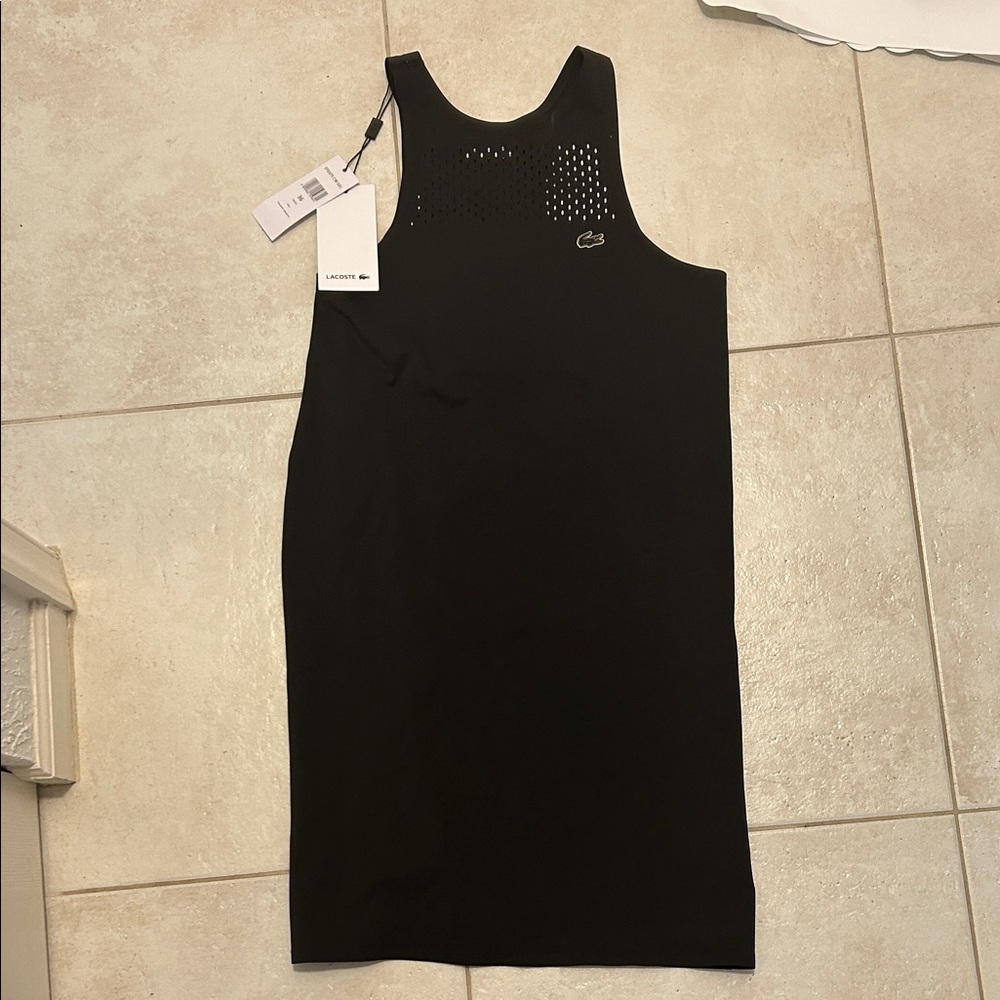 Lacoste Black Sleeveless Mini Dress
